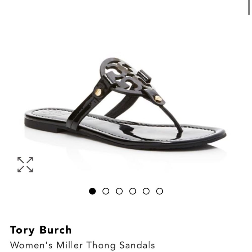 Tory Burch black Miller sandals